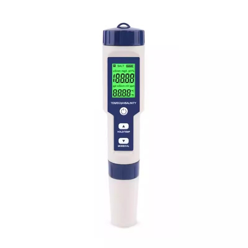 五合一水质检测笔 TDS/EC/PH盐度计高精度实验室养殖饮用水检测仪