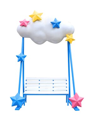 户外网红爱心雕塑景区玻璃钢大型拍照打卡摆件售楼部度假村装饰品