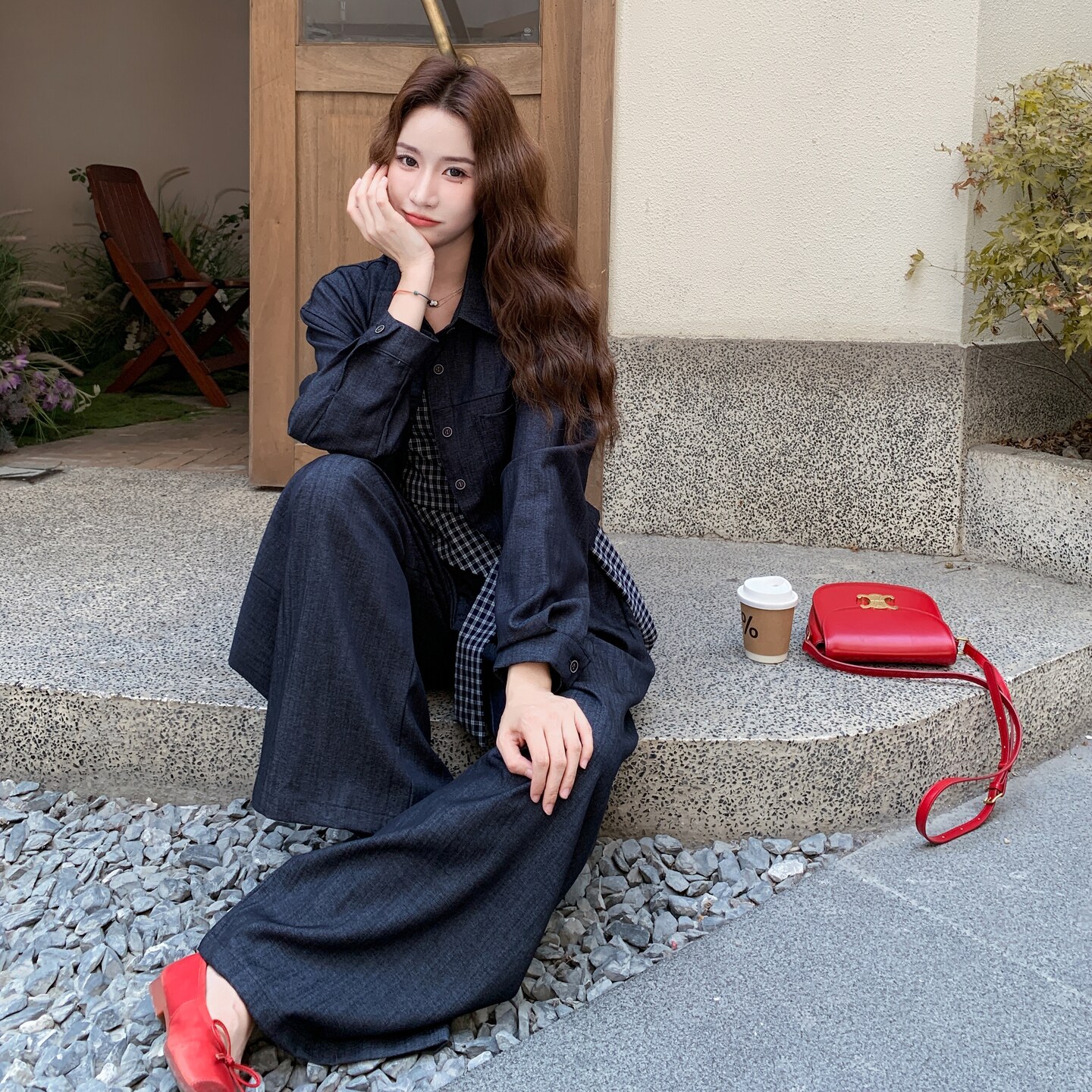 2025【现货秋款】新货衬衫两件套201-Q175-P175-控248,女装套装/套裙,浙宝201
