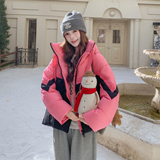 2025【现货冬款】新货撞色拼接羽绒服201-Q315-P245-控368，女装羽绒服，浙宝201