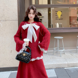 2026【现货春款】新货温柔系蝴蝶结套装201-Q350-P155-控248，女装套装/套裙，浙宝201