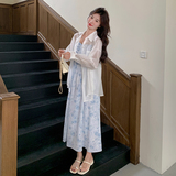 2025【现货夏款】新货碎花吊带裙套装201-Q006-P155-控228，女装套装/套裙，浙宝201