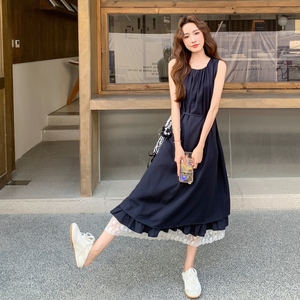 2025【现货夏款】新货花边无袖连衣裙201-Q120-P125-控188，女装连衣裙，浙宝201