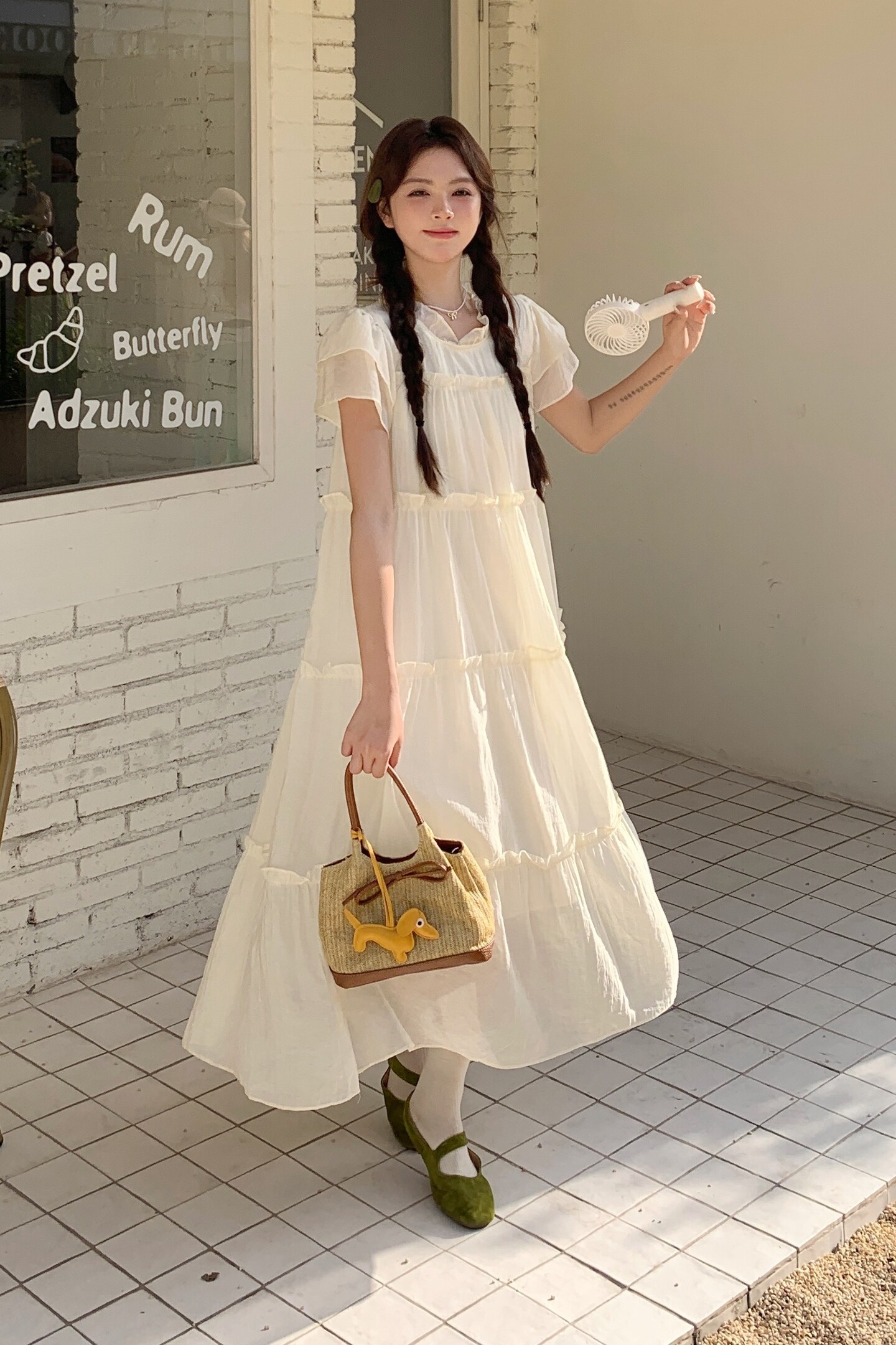 2025【现货夏款】新货飞飞袖仙女连衣裙201-Q075-P125-控188,女装连衣裙,浙宝201