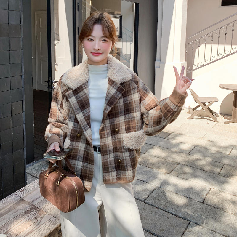 2025【现货冬款】新货格子毛呢外套201-Q216-P165-控228，女装毛呢外套，浙宝201