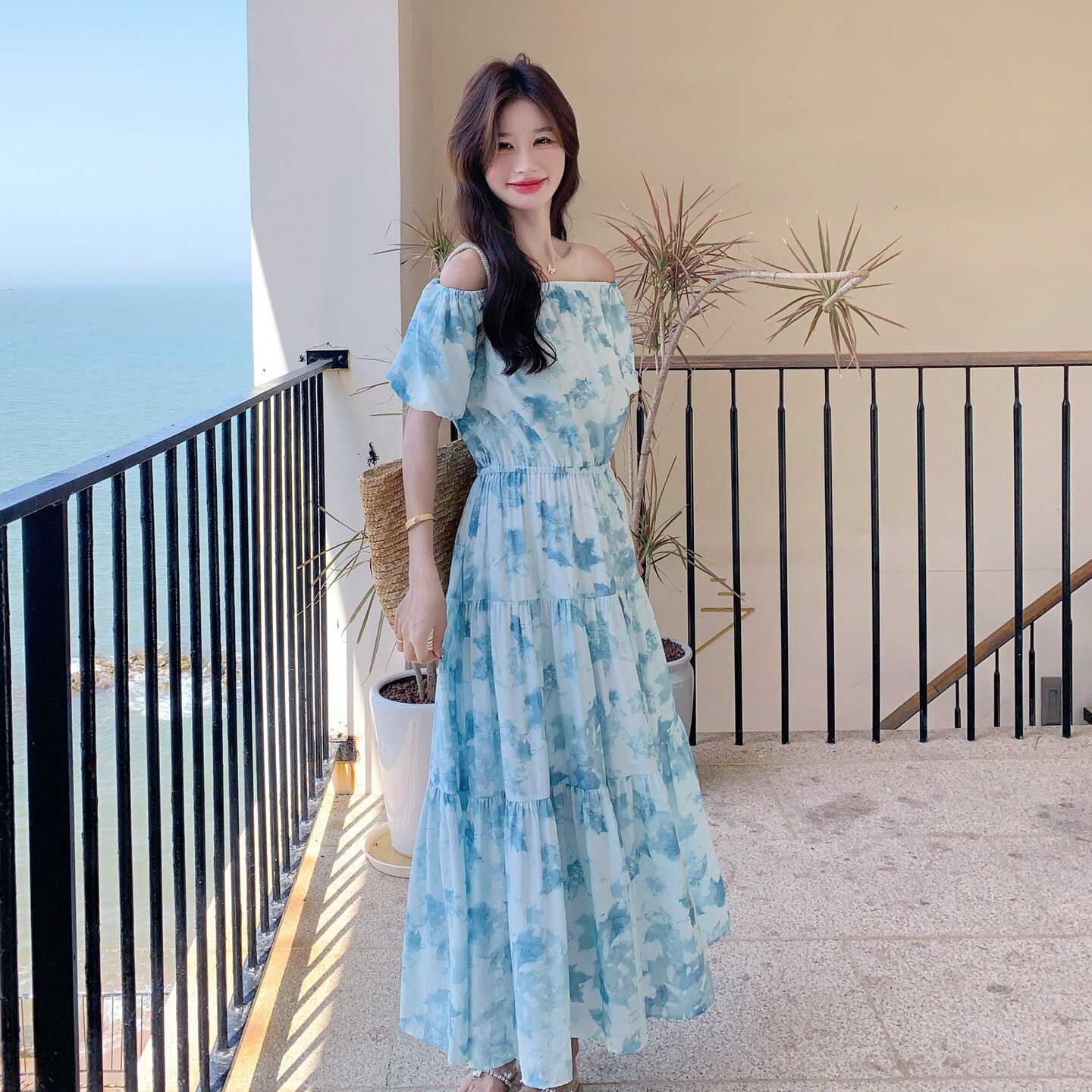 2025【现货夏款】新货碎花连衣裙201-Q117-P135-控198,女装连衣裙,浙宝201