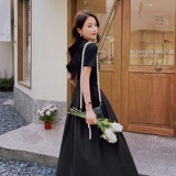 2025【现货夏款】新款法式赫本风连衣裙201-3058-P115-控168，女装连衣裙，浙宝201