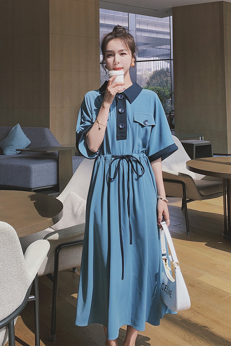 2025【现货夏款】新货法式连衣裙201-9070-p105-控158,女装连衣裙,浙宝201