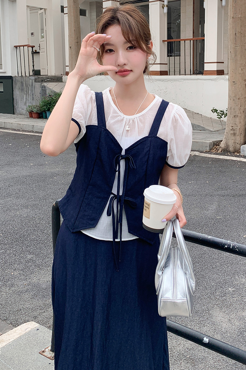 2025【现货夏款】新货ins高级两件套201-Q015-P135-控198,女装套装/套裙,浙宝201