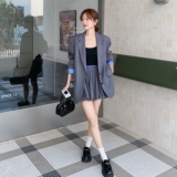 2025【现货秋款】新货西装假两件套装201-Q152-P175-控248，女装套装/套裙，浙宝201