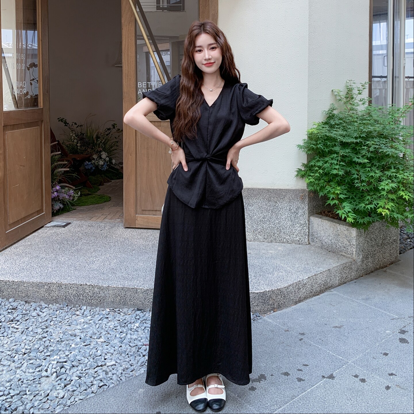 2025【现货夏款】新货休闲气质两件套201-Q119-P145-控218,女装套装/套裙,浙宝201