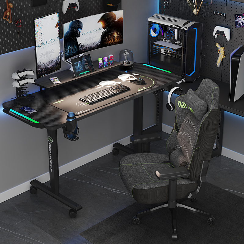 乘胜X-WIN 电竞桌电动升降桌电脑桌家用智能可升降桌子电脑台式桌