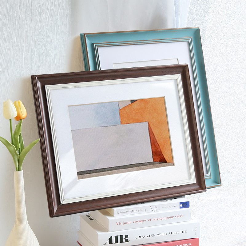 欧式挂墙装裱画框20 16 30 寸A4A3 24 28寸做旧拼图相框8K4开定制