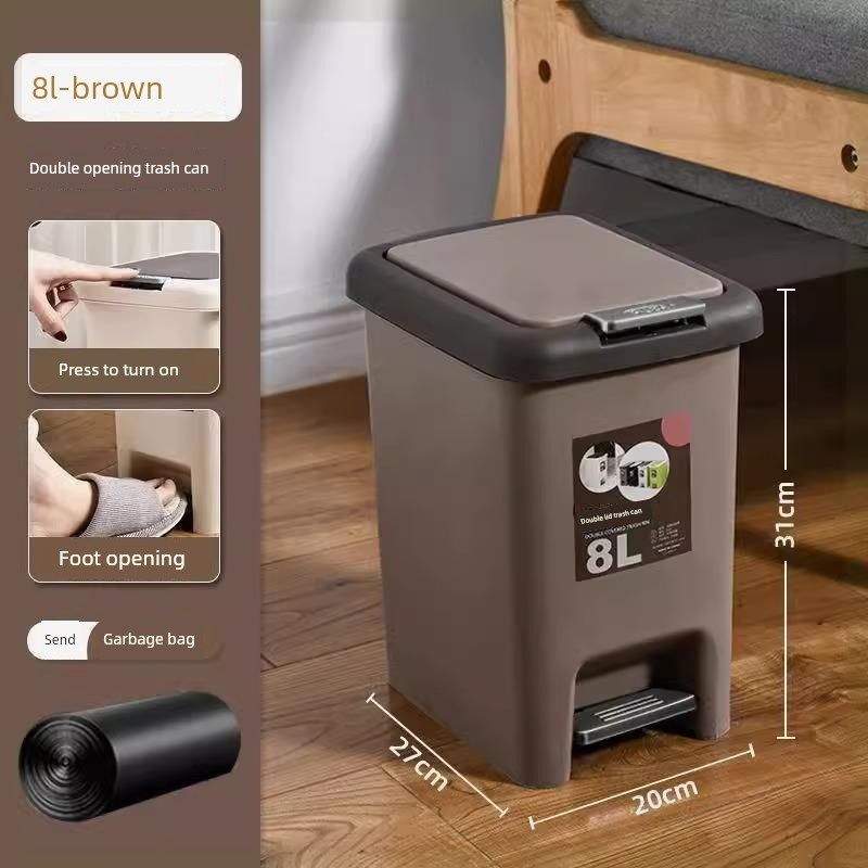 大型垃圾桶脚踏式创意化妆间客厅卧室厨房家用厕所垃圾桶带盖方形,家庭/个人清洁工具,垃圾桶,淘宝优惠券,粉丝福利购,淘宝优惠卷