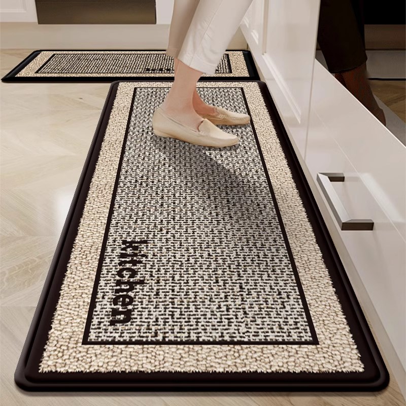 德国厨房地垫防滑防油可擦免洗地毯防水专用新T款吸水耐脏脚垫子