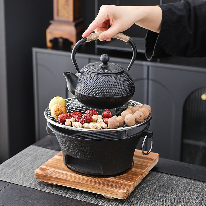 铁壶煮茶壶烧水壶泡茶专用碳火炉电陶炉器具户外铸铁茶壶围炉煮茶,餐饮具,茶壶,淘宝优惠券,粉丝福利购,淘宝优惠卷