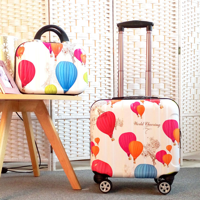 18寸拉杆箱女密码箱小行李箱万向轮电脑层轻便登机箱16寸旅行箱子