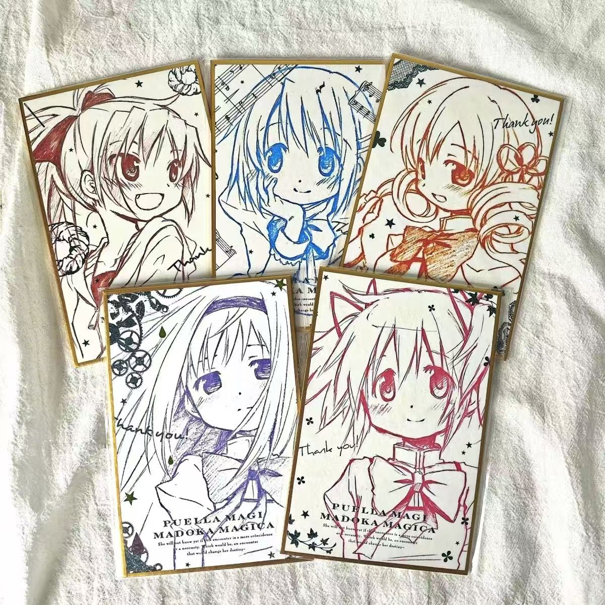 日谷魔法少女小圆原画线稿色纸