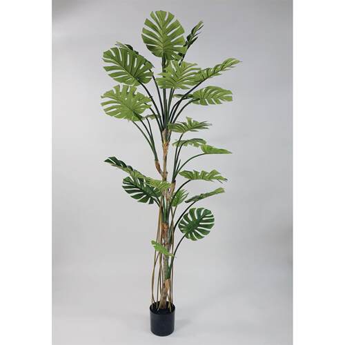 仿真龟背竹大型仿真植物造景客厅假花盆栽装饰假绿植落地摆件树