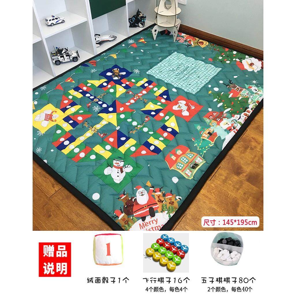 秋冬加厚宝宝爬行垫防滑无味儿童地垫游戏毯可折叠客厅婴儿爬爬垫