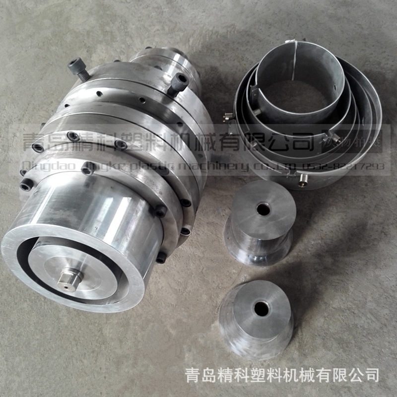 供应PE管挤出拉管模具 50-200mmPE管材机头模具带标识线定径铜套