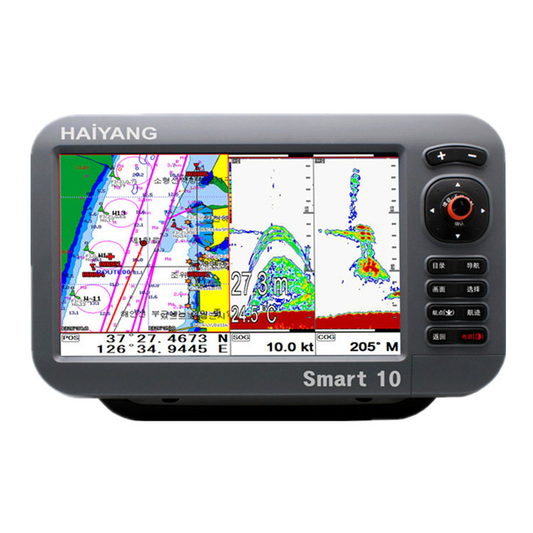 1500W三合一探鱼器 韩国海洋HD-1000CF船用GPS 海图仪 渔探仪