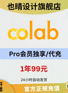 Colab Pro会员一年升级订阅深度学习 sd GPU TPU 编程 计算单元