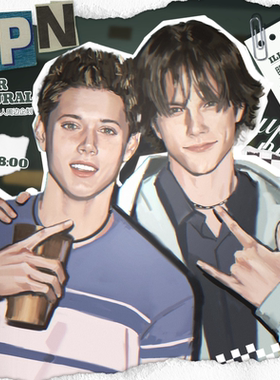 眠星/邪恶力量温家双煞同人周边企划 吧唧色纸反转胶片拍立得