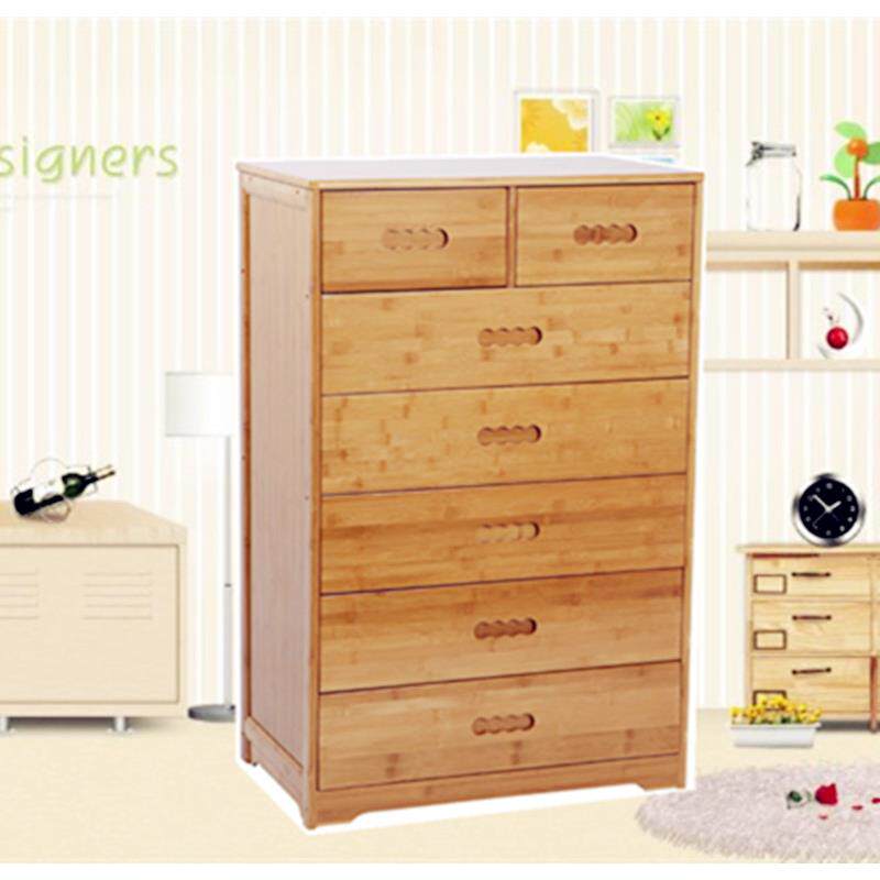 K实整8楠竹斗柜五斗橱室收NGT纳整理组合柜木床头柜理柜卧抽屉式