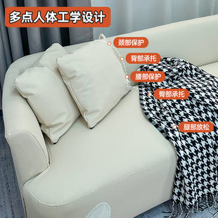 奶油風貓抓皮藝雙人三人沙 沙發(fā)客廳小戶型臥室公寓出租房網(wǎng)紅款