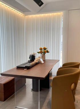 实木板黑胡F97T7M65大板茶桌台面柚木板吧桃台老桌榆木面木板实木