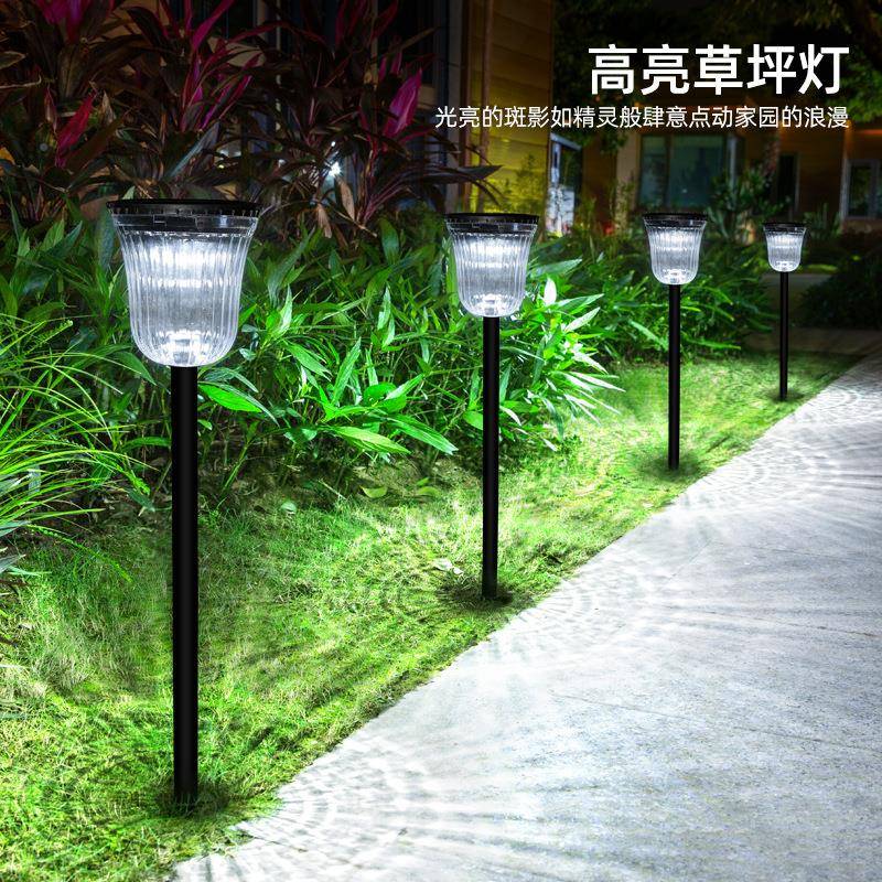 太阳能户外庭地院灯家用别墅LE花D照明园装饰景DS701-高观插地灯