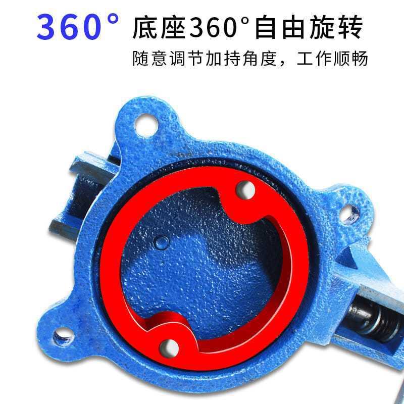 重型台口虎钳平钳多能207工业级台虎夹钳虎钳台功密精平口钳桌虎