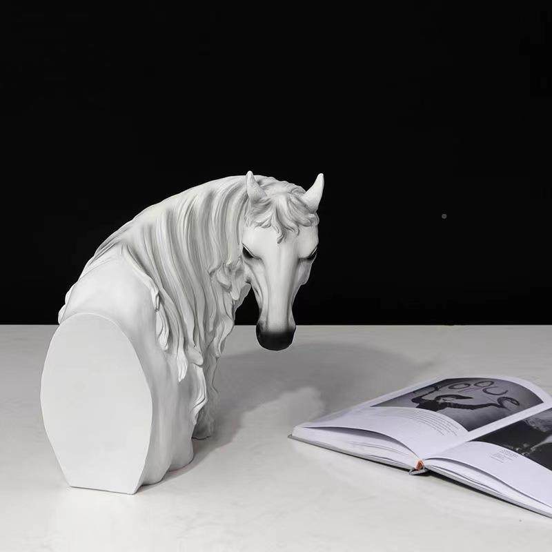 现简约黑白龙软头门马摆设玄关电视WGS柜酒柜代装饰品客厅进摆件,家居饰品,装饰摆件,淘宝优惠券,粉丝福利购,淘宝优惠卷