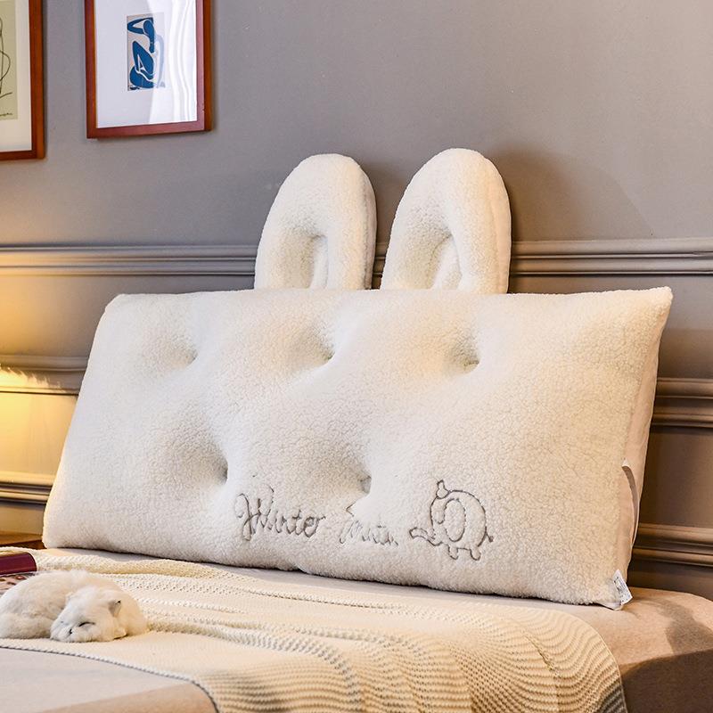床头靠垫洗可拆床上枕大靠背POO卧室沙发双人靠米护腰软包榻榻可