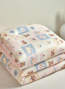 针织棉大豆被豆豆绒单宿舍春秋被芯加子厚冬被儿A68童人被母婴级