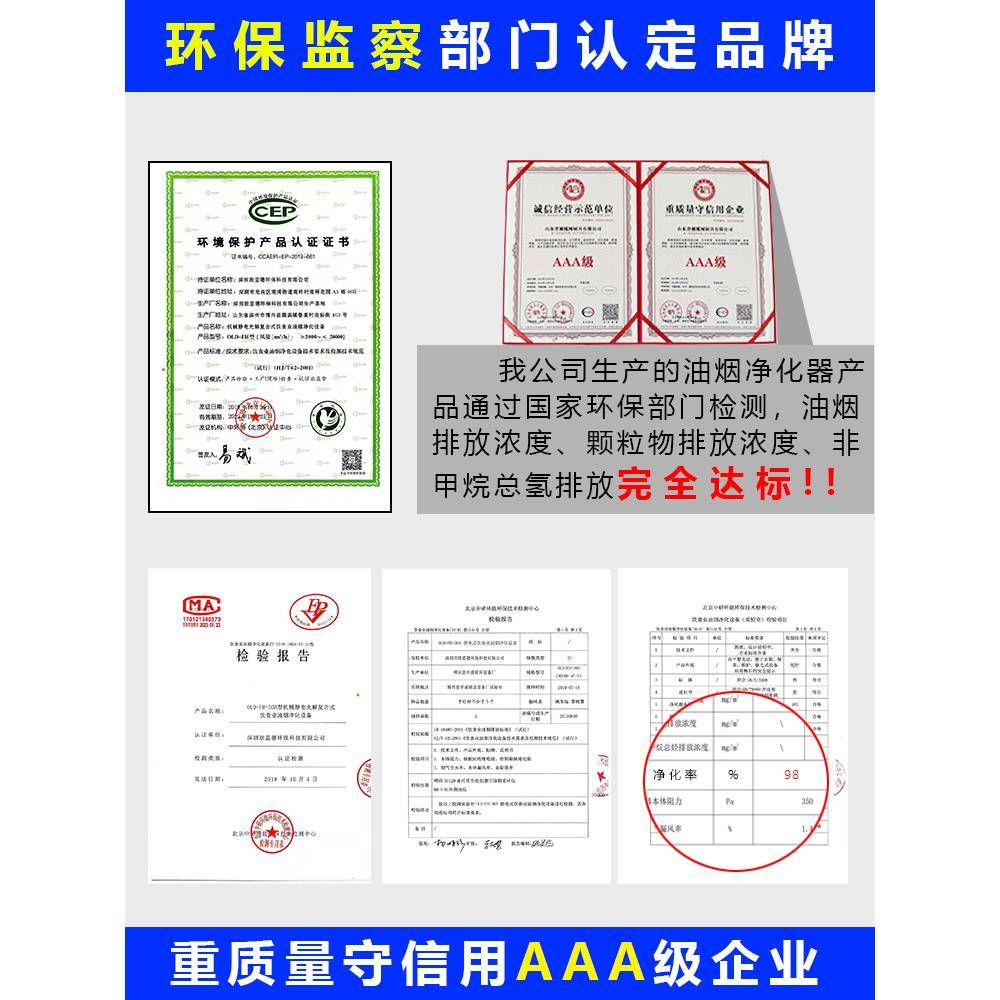 低空保油烟净化器商用饭店餐饮厨房环摆摊烧三轮车烤无净化DZZ烟