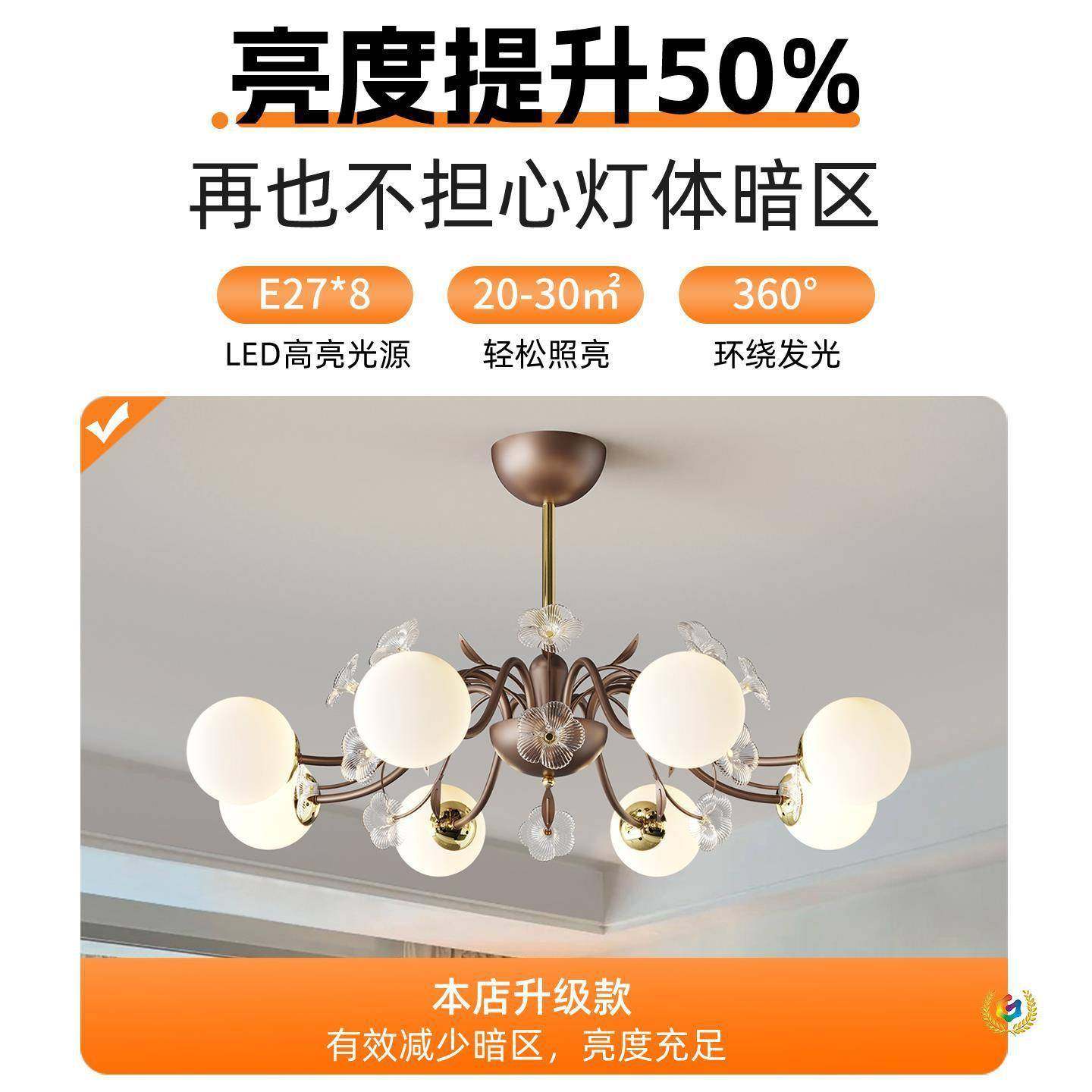?客厅吊灯法式中古厅意花朵玻璃圆球罩室360卧餐灯创全套套餐组合,家装灯饰光源,智能吊灯,淘宝优惠券,粉丝福利购,淘宝优惠卷
