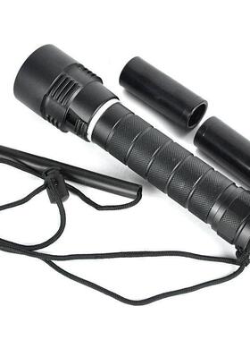 ED强L光26650充电工水下电白光黄PRV光作灯3L2潜水手筒