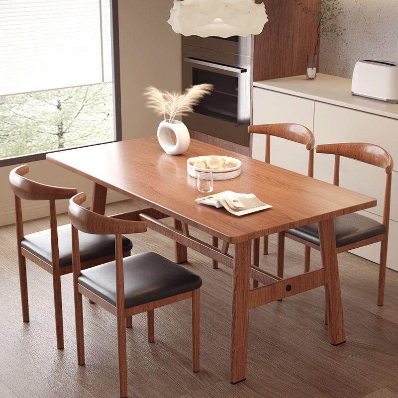 餐桌餐椅组合575家用小户型现代简约饭长形方桌子椅子出租房吃快