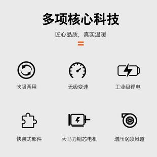 锂风机大功率除尘吹吸用工GAI业级无线鼓吹风机吸 电德两国充电式