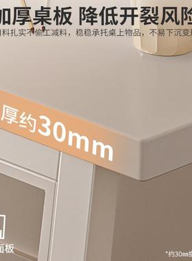 小人电脑桌台式长书型桌VGI学生家用学双习写字桌户卧室白色办公