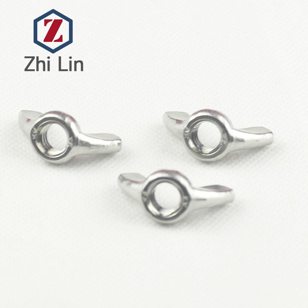 341不母锈钢蝶KJR形螺元宝螺母羊角螺帽手拧冷锻M4M5M60M8M0