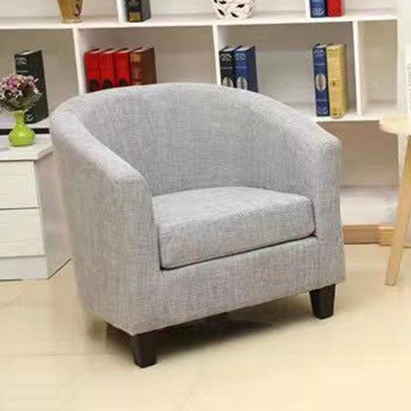 IKG大气客房酒店发阳适高密度舒单人卧室沙发沙台布艺皮质家具沙