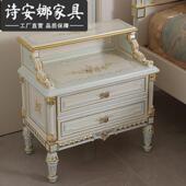 式 家具实木81雕刻洛可可法裂纹漆ASK双人大床.m婚床