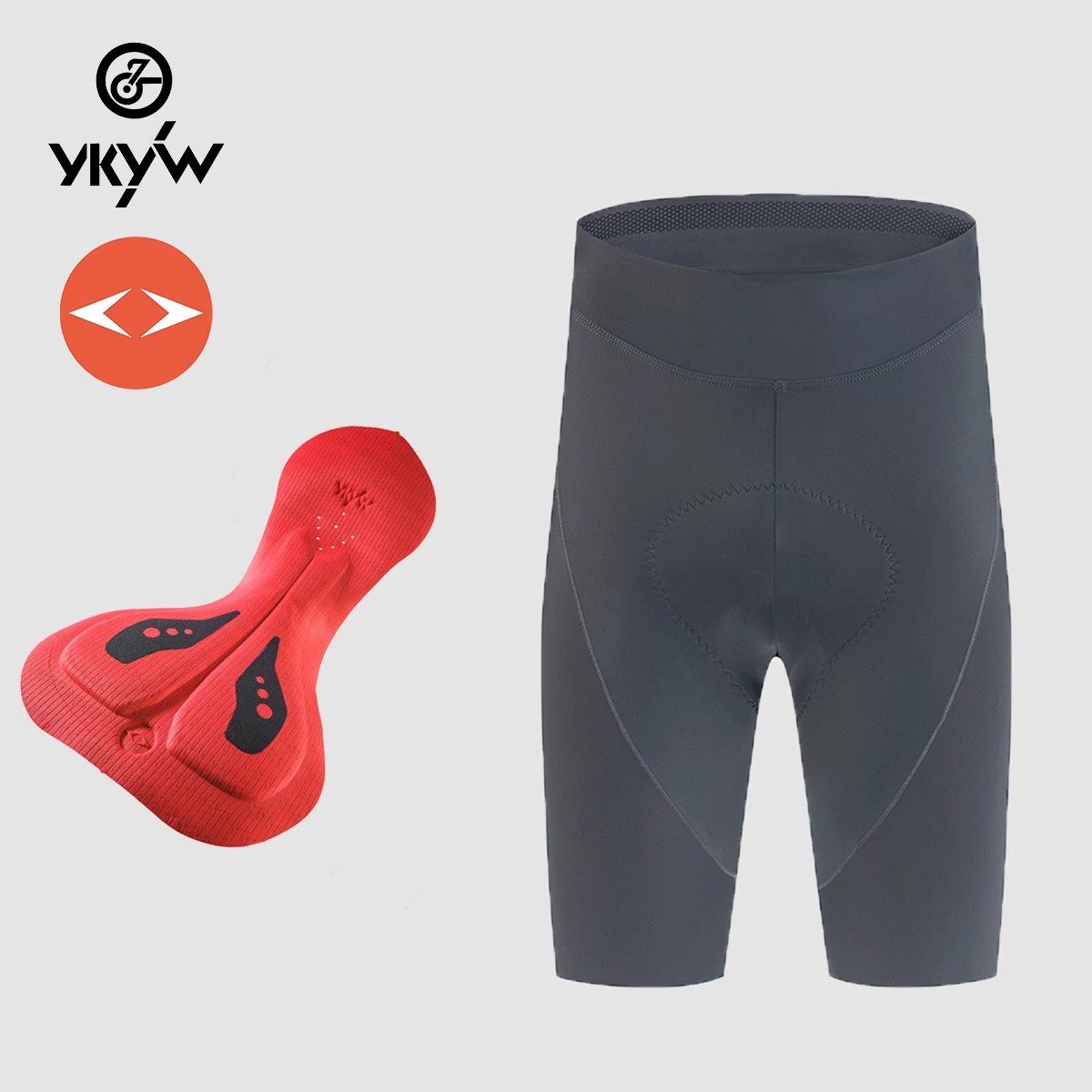 YKYW双箭头无背带骑行短裤