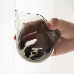 大号公杯泡茶公平茶海单个茶道配件 葫芦公道杯分茶器玻璃茶具日式
