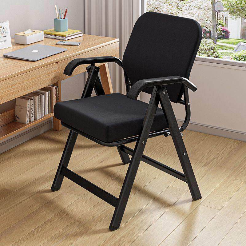 折叠椅子免安装家用休闲靠背椅会议员工办公椅卧室舒服久坐电脑椅