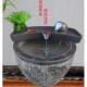 陶瓷圆形鱼缸过滤器循环系统流水器搭配茶台养鱼盆庭院鱼池造景配