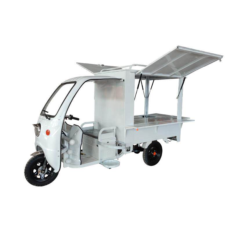 电动三轮车摆摊车快递移动折叠小吃炸串摆摊创业夜市早餐推车定制
